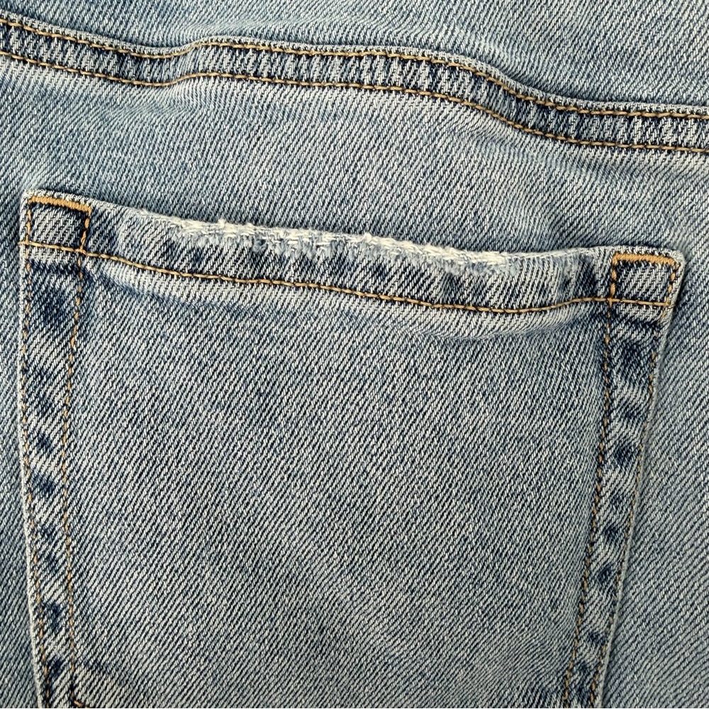 Hollister 28/6 Ultra High-Rise Mom Jeans Blue Vintage Stretch‎ Raw Hem 90s - Picture 13 of 14